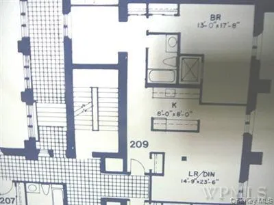 Floor Plan for Unit 209 Floor Plan for Unit 209