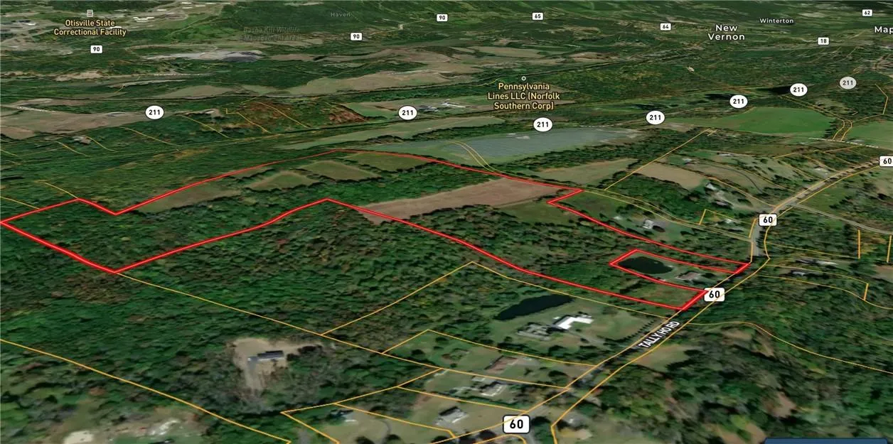 3 D aerial with boundary 3 D aerial with boundary
