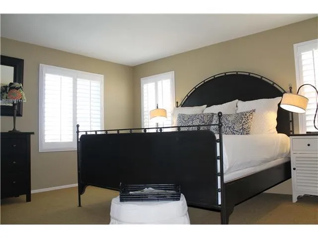 The plantation shutters are a classy and pleasant upgrade found throughout the home