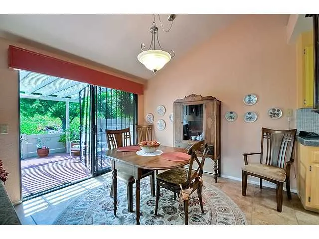 Dining area opens out to spacious covered patio