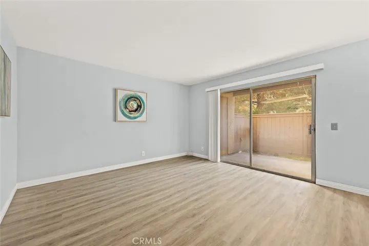Living room with new French sliding door (will install soon).