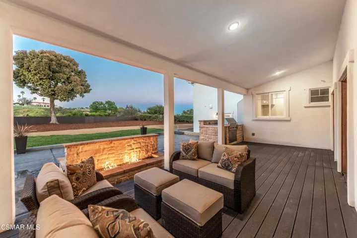 Twilight Rear Patio
