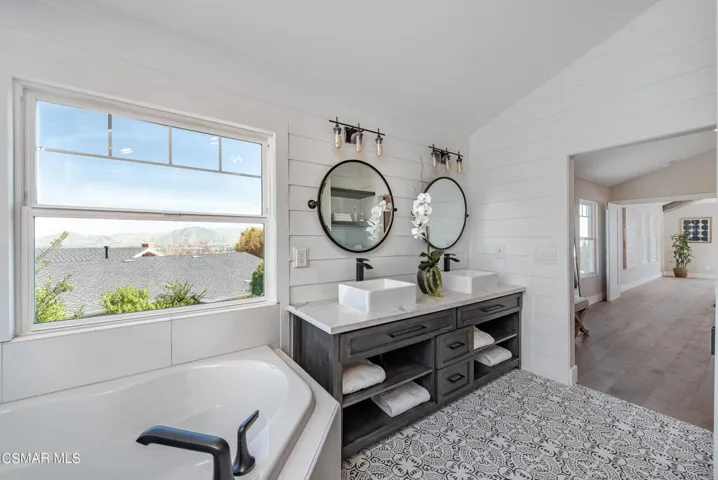 Master Bath from Shower with Ridge Line