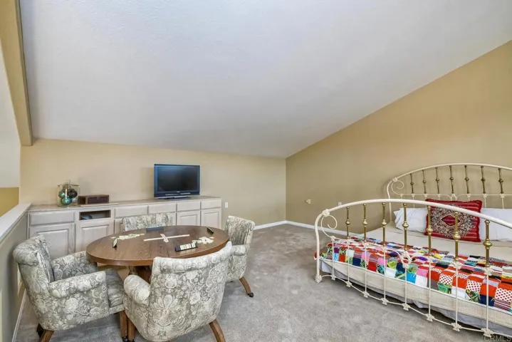 Huge upstairs loft. Can be used as a family room or guest sleeping area. Lots of closets and storage