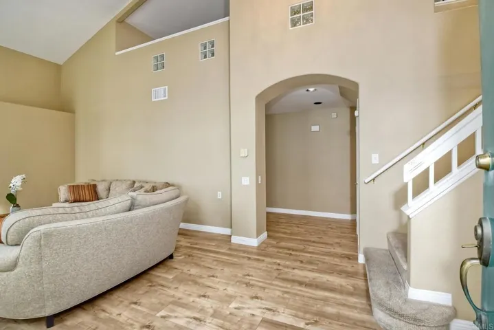 Front entry on the  main floor.