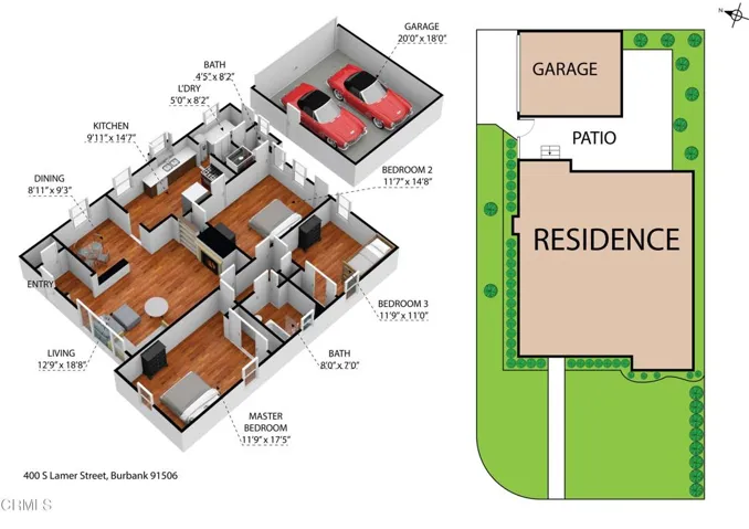400 S Lamer St 3D Floorplan Un-Branded