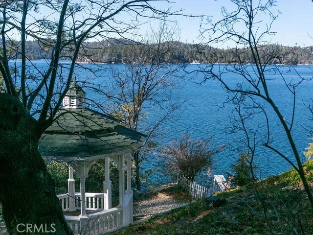 Gazebo and lake view