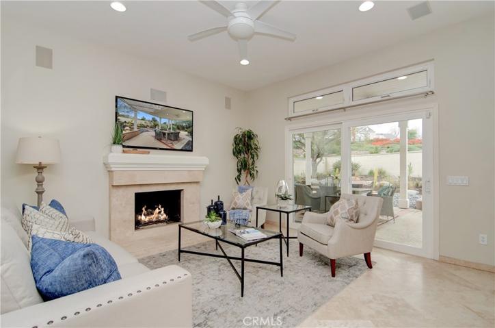Separate family room offers volumes of space and huge slider creates EZ transition to rear grounds.