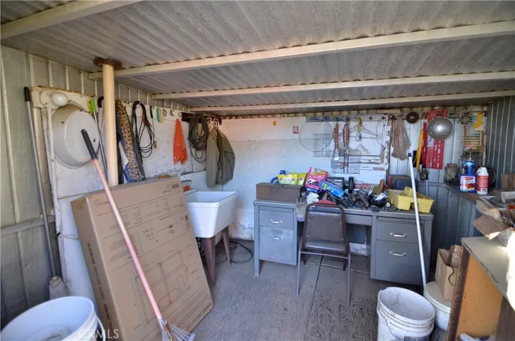 Interior of Large Shed