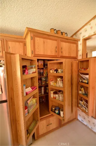 Pantry with rotating shelving for extra storage