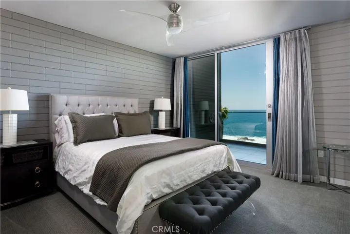 Master Bedroom with slider and Ocean views