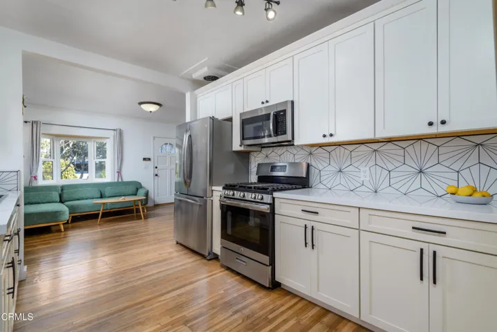 Remodeled Kitchen Opens to Living Room