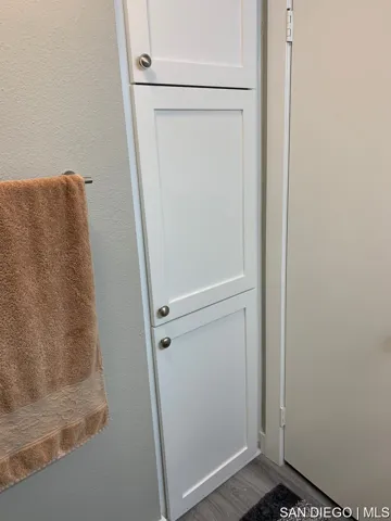 Linen Closet in bathroom