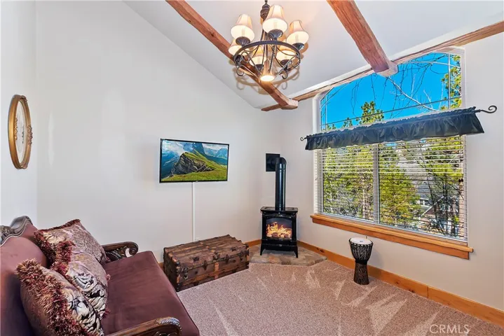 Top of Stairs LOFT with Stove, Library, Office or Reading Room