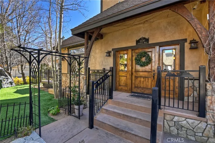 Beautiful Wood Door Entry