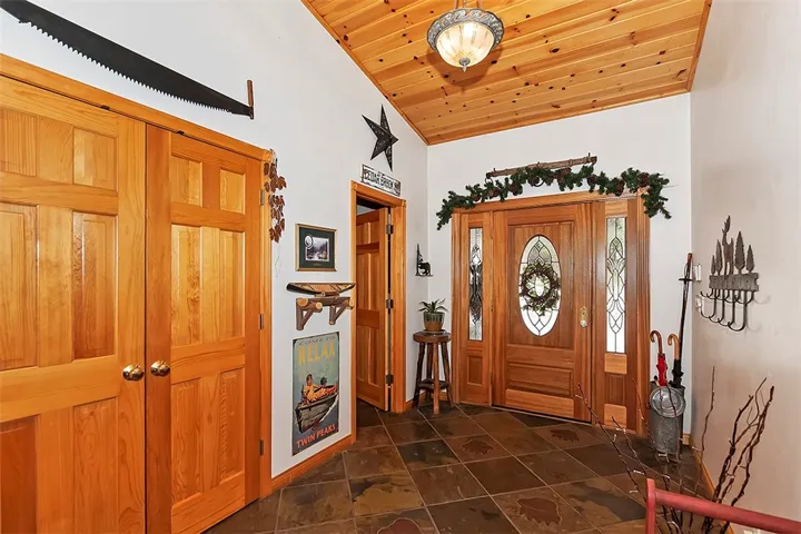 Slate Tile Floors w/ Custom Cut out Bear Paws