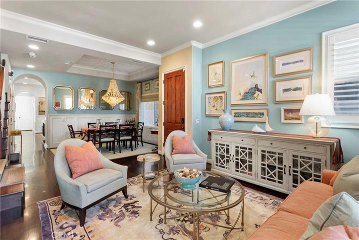 Formal areas flow seamlessly together creating a flexible space for everyday...or entertaining.