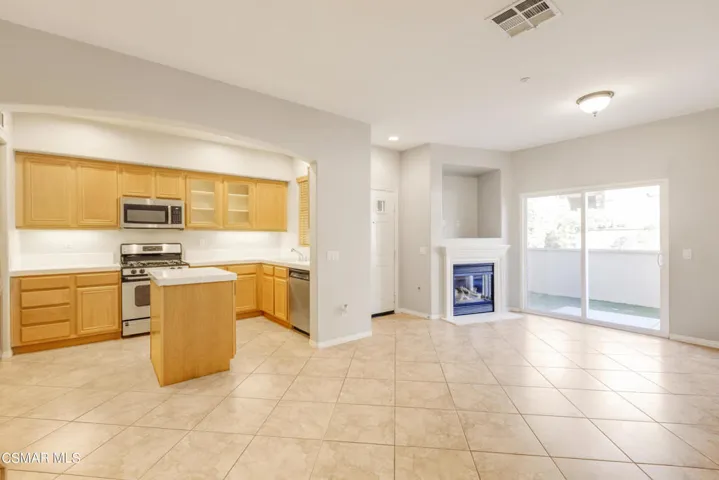 Kitchen Opens to Living Area