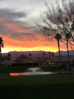 Fountain sky view