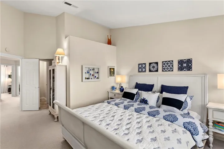 Primary Suite with Vaulted Ceilings, Double Door Entry, Amazing Bathroom, so much room and such an inviting room.