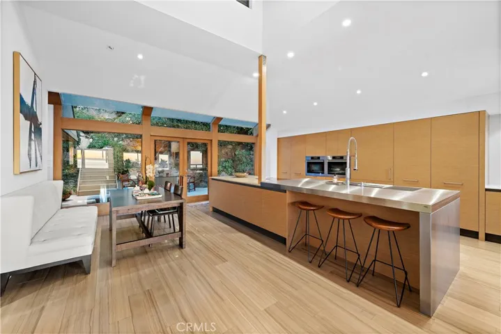 Breakfast Nook + Kitchen at Twilight