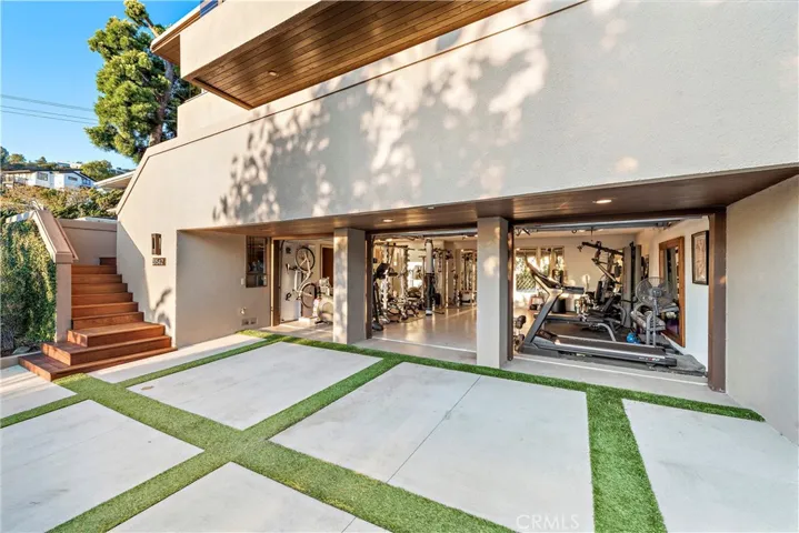 3 Car Garage with Full Professional Gym