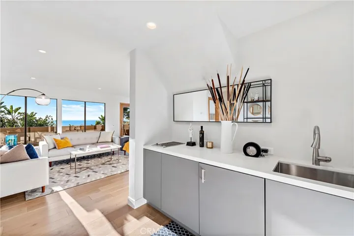 Guest Suite Kitchenette Opens to Living Room