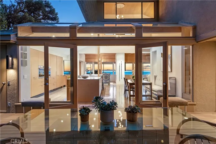 Back Elevation Exterior at Twilight