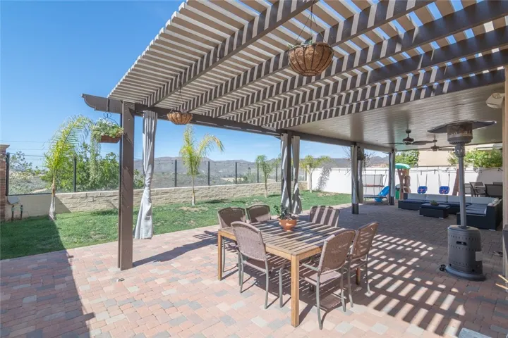 Private backyard with views