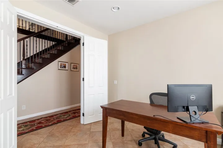 Downstairs office.