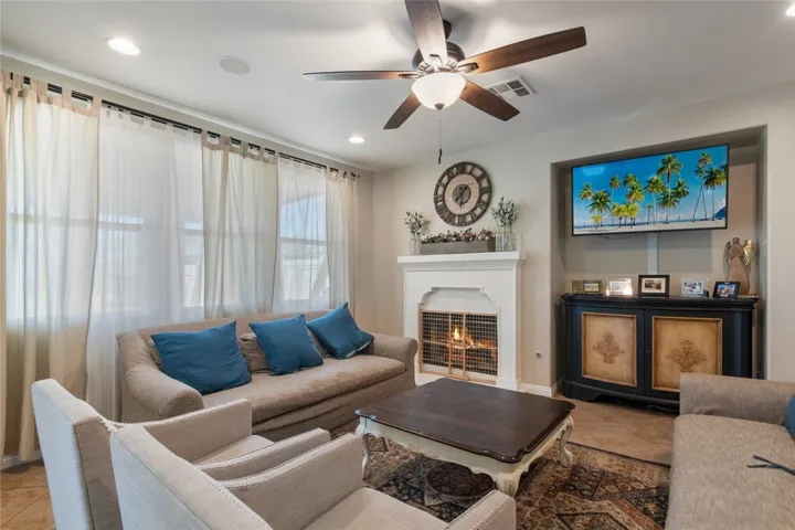 Family Room with fireplace