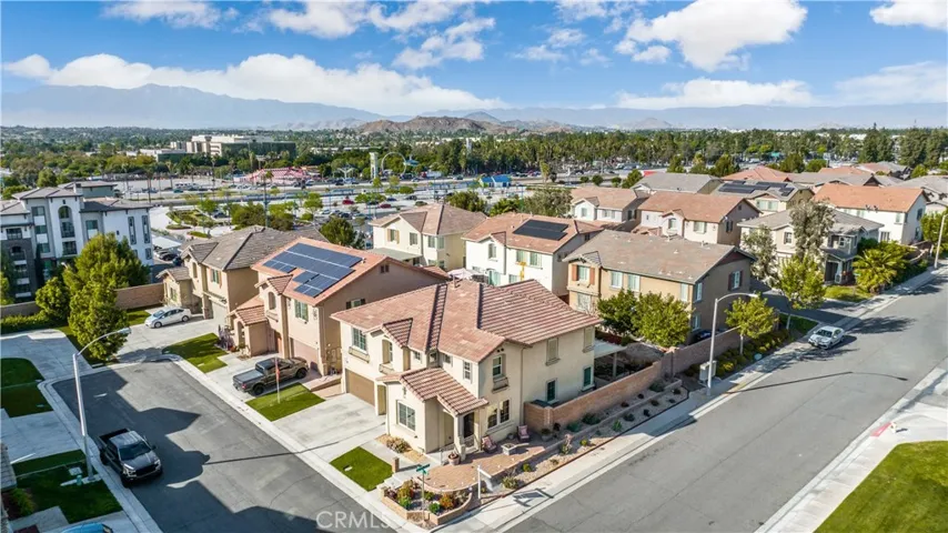Drone shot of your corner premier lot home.
