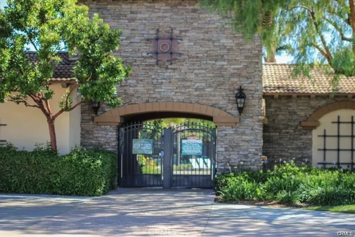 Entrance to the resort-like pool. You need a key to get in.