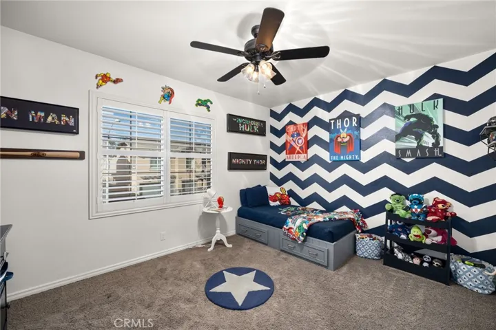 Second upstairs bedroom on the left side, past the loft.