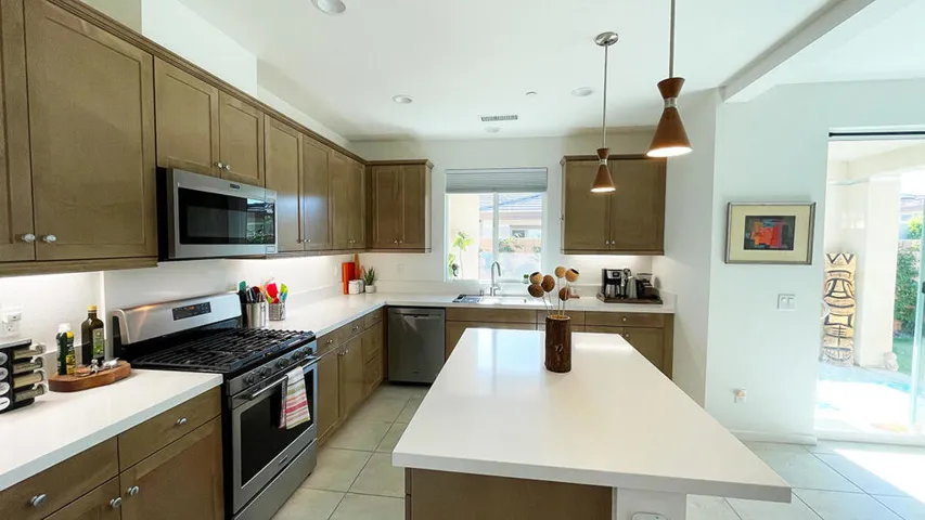 Large kitchen with island