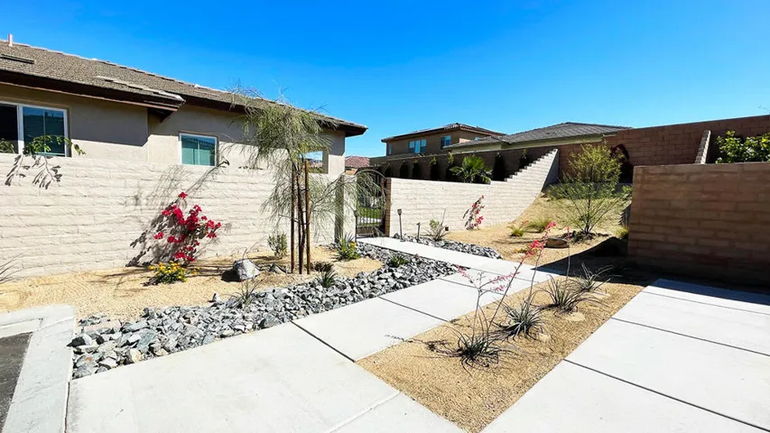 Lovely landscaped entry