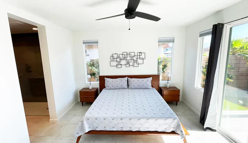 Primary suite with private patio