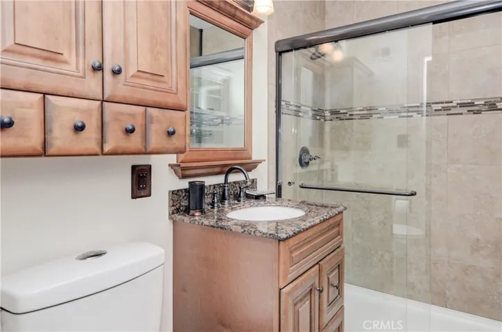 expanded shower in main bathroom.