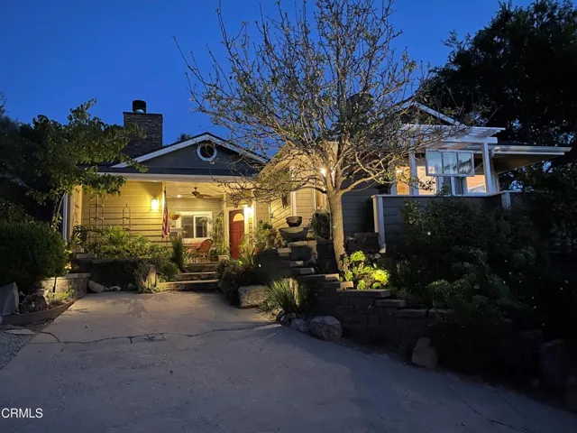 Front Driveway to Custom Patio Entrance