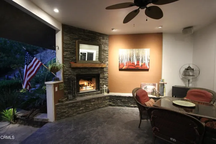 Custom Patio with Fireplace