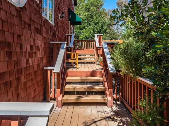 Serene Staircase to the Front Door
