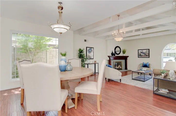 Flexible dining area works for daily meals or large holiday feasts.