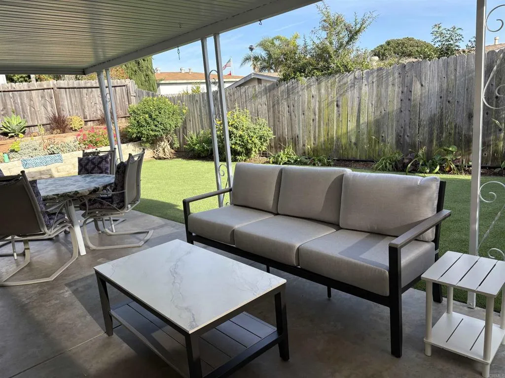 New Patio sofa