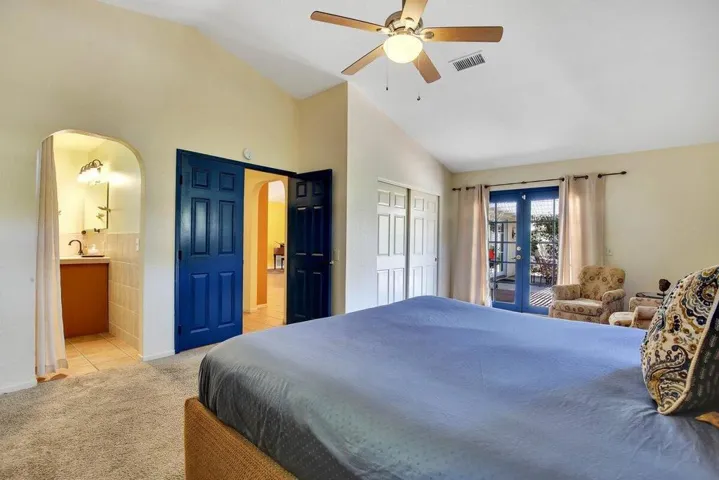 Sliders off of bedroom