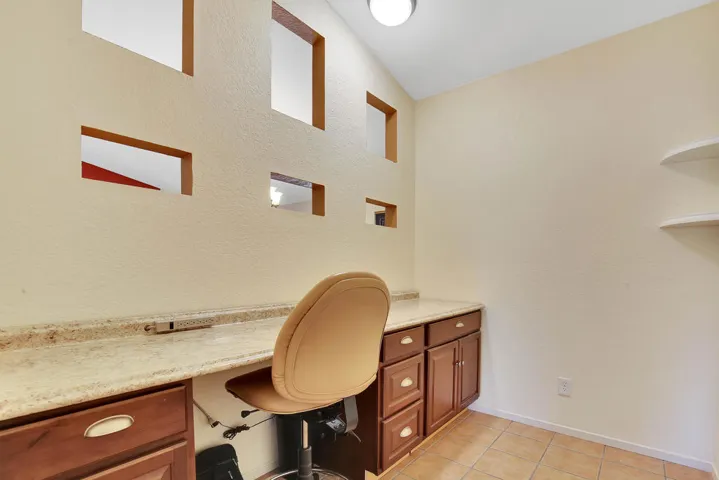 Office next to living room