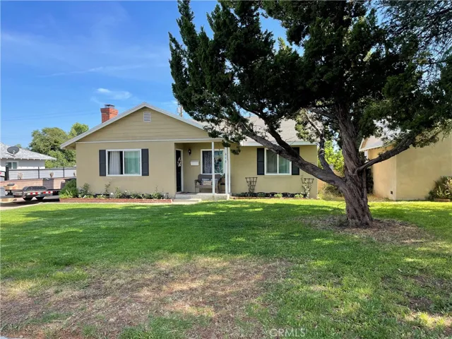 Large front yard with generous setback