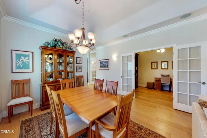 adjoining dining room