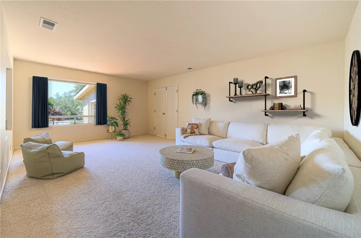 Formal Living room with virtual staging