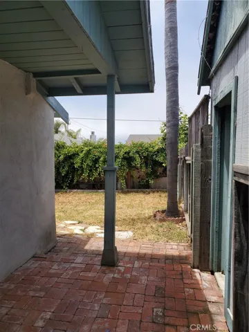 At the gate to the back house
