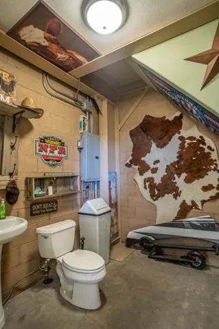 Garage bathroom